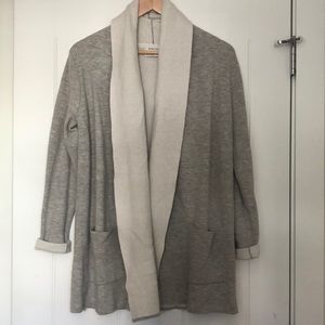 Sweatshirt cardigan